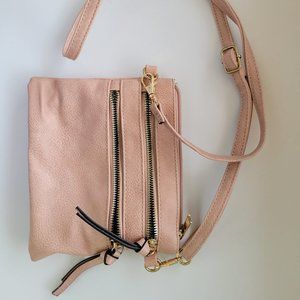 Small pink crossbody purse